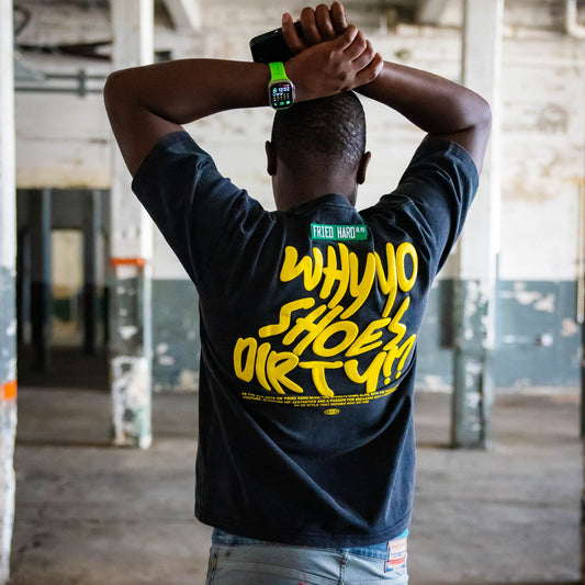 FRIED HARD BLVD - JOKER TEE (Black)