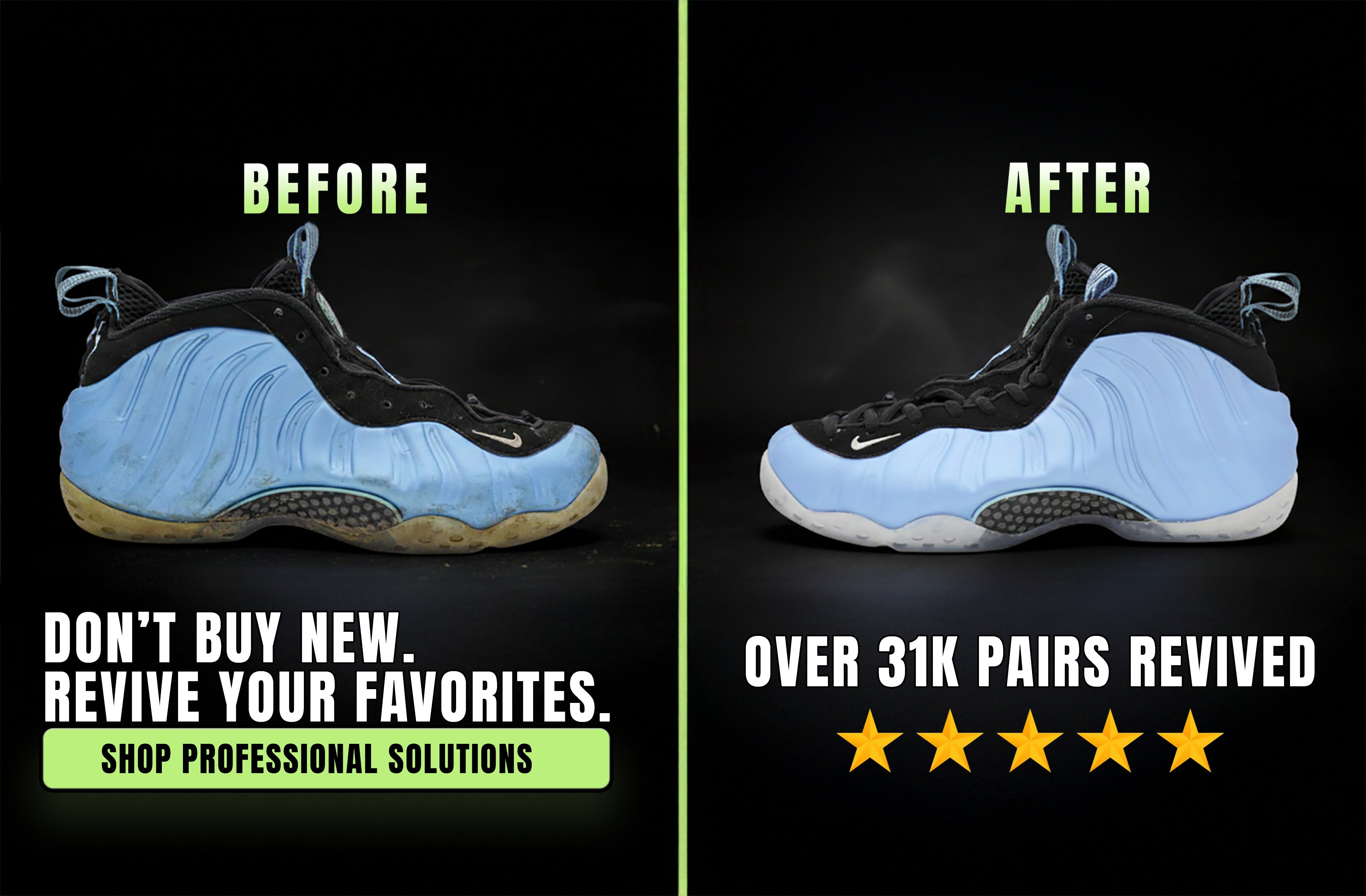foamposite sole restoration